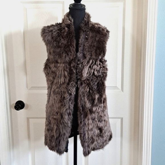 Crochet Pattern Granny Square Reversible Fur Patchwork Long Heavy Cardigan Coat - Picture 9 of 15